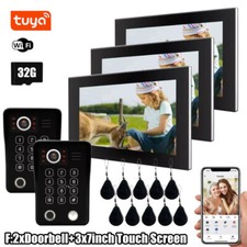 7" WiFi Tuya Video Doorbell System Two-way Intercom Fingerprint APP Unlocking