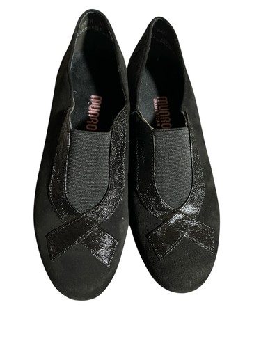 Munro Heels Womens 5 1/2wDress Pumps Black Suede Casual Slip On Round Toe Spool - Picture 4 of 5