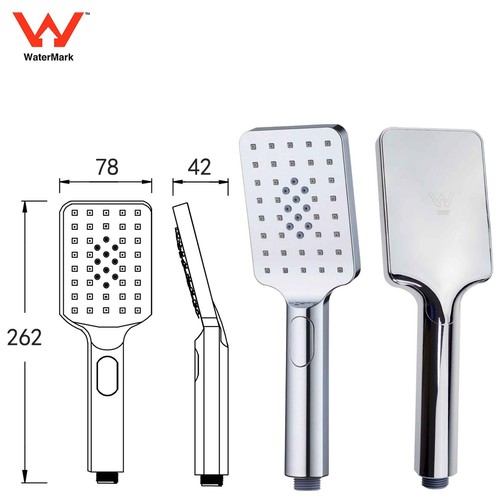 WELS 8/10/12" Square/Round Rain Handheld Twin Shower Head Sliding Rail Arm Set - Picture 19 of 70