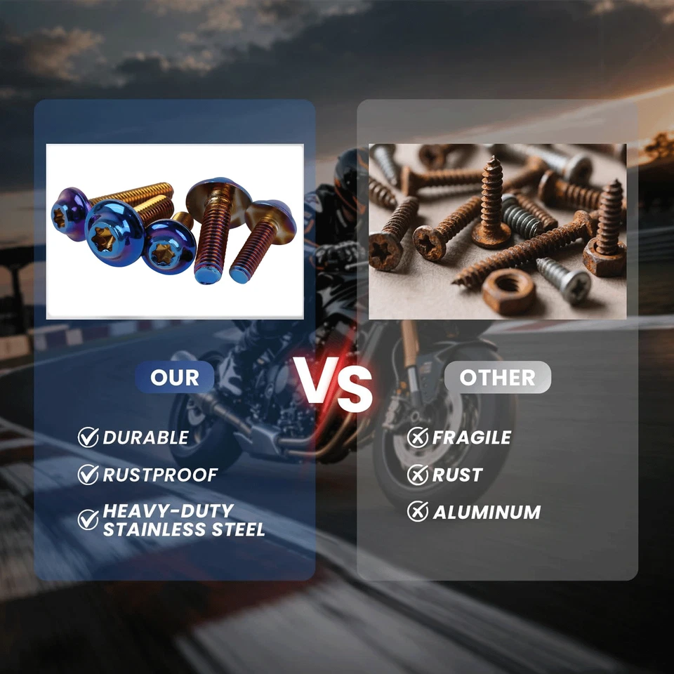 Kit completo de tornillos de carenado de acero inoxidable para BMW R1150RT R1100RT 1996-01 Foto 4 de 4