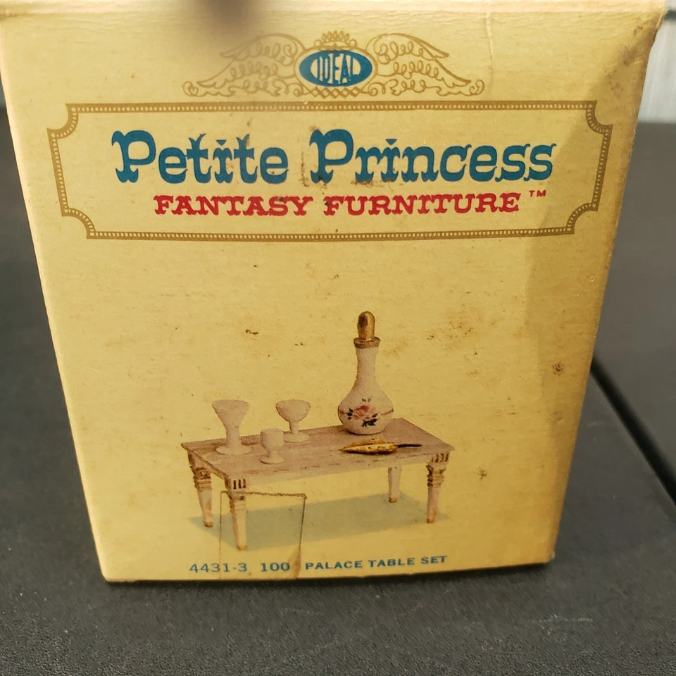 Ideal Petite Princess Casa de Muñecas Muebles 4431-3 100 Palacio Juego de Mesa S05 Foto 3 de 3
