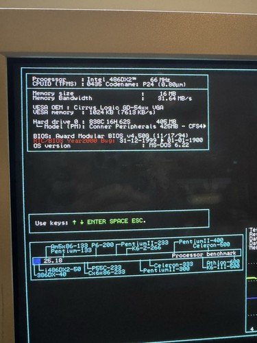 Asus VL/I-486SV2GX4 Motherboard 486 DX-2 66MHz 16MB RAM Cirrus Logic VLB VI-710 - Afbeelding 12 van 14