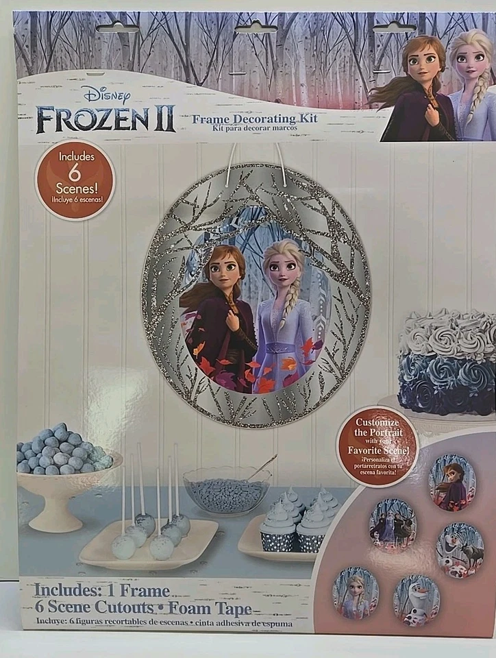Frozen Birthday Party Decoration Frame and Cutout Photo Decorating Kit - Image 3 of 4