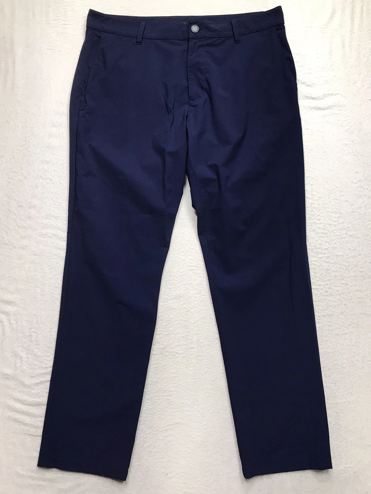 RHONE Commuter Pants Men 33X28 Blue Slim Fit Italian Fabric Stretch Chino Golf