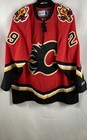 CCM Calgary Flames McLennan #29 Autographed Jersey Red Vintage Y2K Mens XL — photo 1