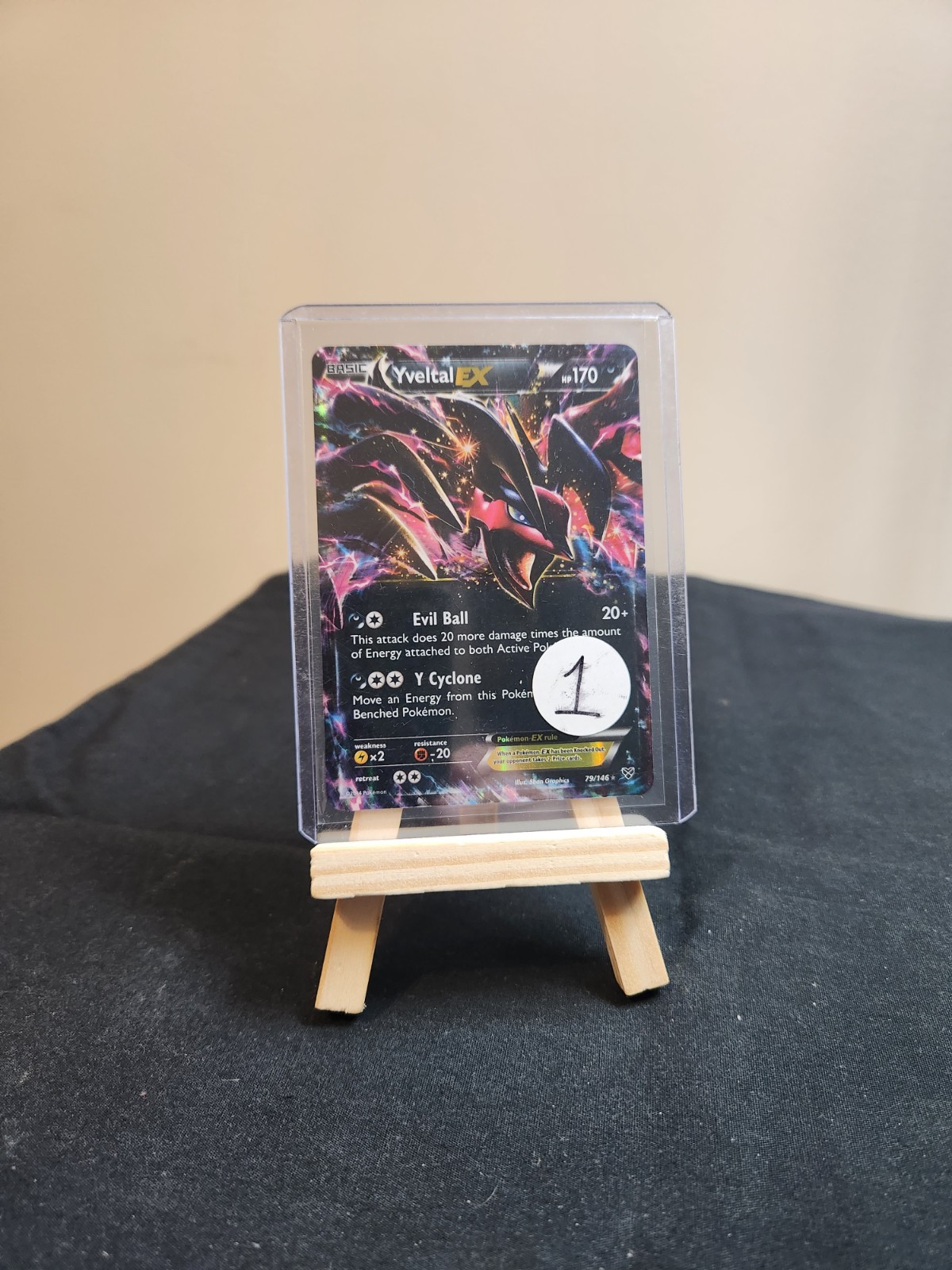 Yveltal EX 79 XY Base Ultra Rare Pokemon TCG Near Mint 1