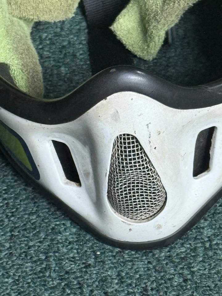 Vintage BELL MOTO 4 CAPACETE VERDE 7 3/8 Kawasaki Dirt Racing Motocross Anos 70-80! - Imagem 4 de 4