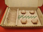 Mosser Glass Pink Depression Jennifer Set #2 Box Vintage Cambridge OH Miniature
