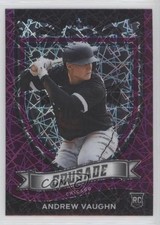 2021 Panini Chronicles Crusade Purple Velocity Prizm Andrew Vaughn #15 0wp8