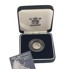 2007 UK Silver Proof Coin Britannia 958 20p Twenty Pence Box Cert Royal Mint Ltd