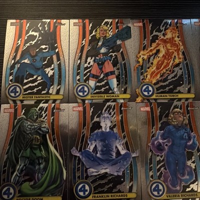 2026 Topps Finest Fantastic Four common, one uncommon (10)