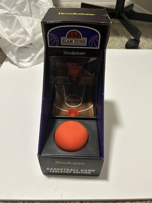 Brookstone. Slam Dunk Basketball Game Tabletop Edition.