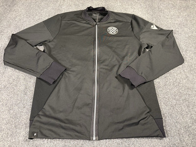 Macron Jacket Mens 2XL Hajduk Split Full Zip Black Team Logo Croatian Pro League