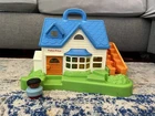 Vintage 1990 Fisher Price Little People House Moving Working Stairs