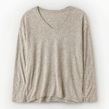 American Eagle Outfitters Soft and Sexy Plush Women’s Gray Lrg Long Sleeve Shirt
