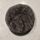 Dolce & Gabbana Men's Newsboy Cap Gray Herringbone Size 58 Made in Italy — photo 1