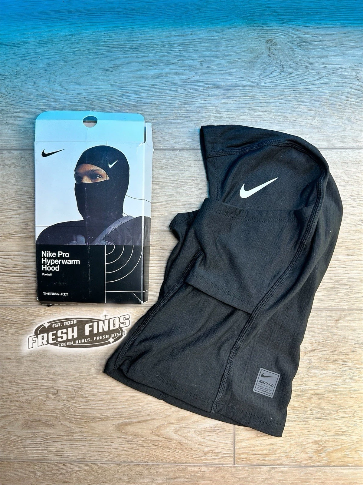Nike Pro Therma-Fit Hyperwarm Hood Ski Mask Black SHIPMENT SAME DAY!