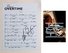 Lee Ritenour SIGNED 8.5x11" SHEET MUSIC PAGE Jazz Guitar RIT Captain Autograph