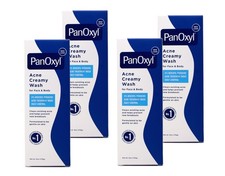 PanOxyl Acne Creamy Face Body Wash 4 Benzoyl Peroxide 6 oz Pack of 4
