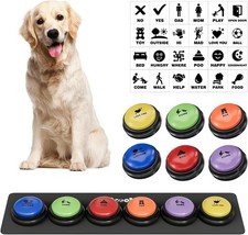 Dog Buttons for Communication, 6 Pcs Dog Talking Button Set, 30S Voice Recordabl
