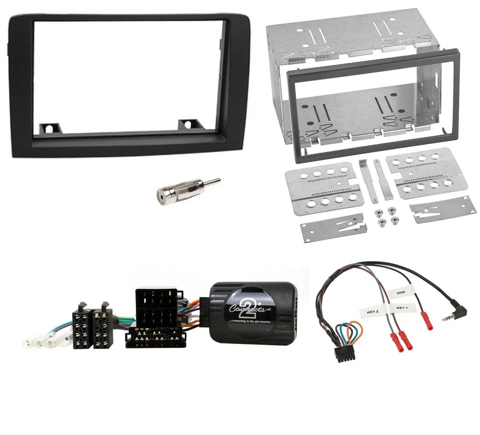 JVC Bluetooth 2DIN Lenkrad DAB USB Autoradio für Fiat Idea 06-12 schwarz - Bild 3 von 4