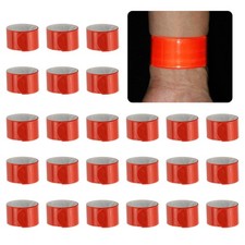 22cm Reflective Bands, 24pcs Reflective Arm Bands Straps Wrist Safety, Red