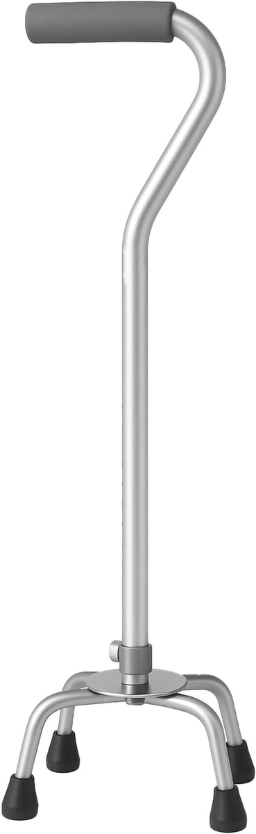 Carex Quad Cane with Small Base - Quad Walking Cane with Offset