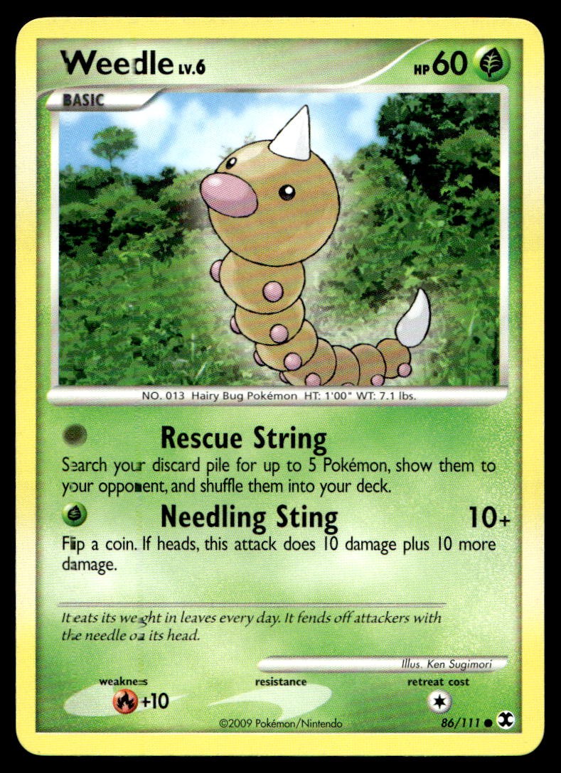 LP Weedle [Rising Rivals 86/111] Common Pokemon TCG