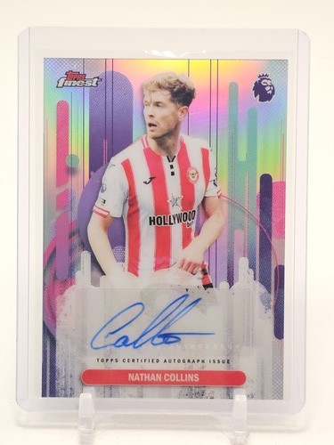 NATHAN COLLINS 2025-26 TOPPS FINEST AUTO REFRACTOR #FA-NC BRENTFORD Q3562