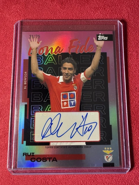 Rui Costa /75 - AUTO - Bona Fide - 2025-26 Topps SL Benfica Team Set 25/26