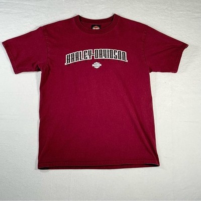 Harley Davidson Grand Cayman, B.W.I. Dealer Motorcycle Graphic T-shirt Men's L