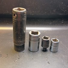 Lot Of 4 Snap On Sockets For Ratchet Wrench