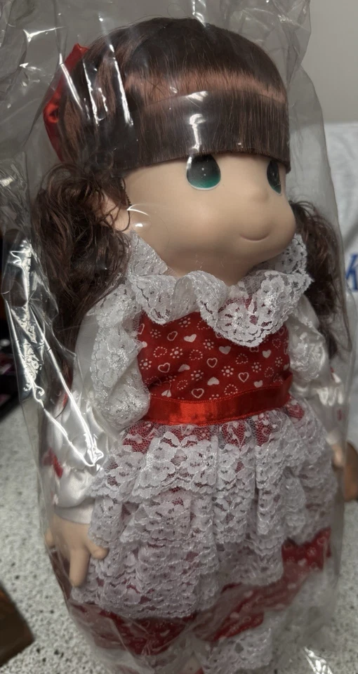 1992 Precious Moments Doll Rachel Heart Locket Valentine’s Day PMC Dolls - Image 4 of 4