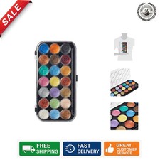 Artistic Excellence: 21-Color Pearlescent Watercolor Set for Creative Projects