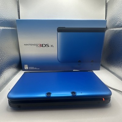 Nintendo 3DS XL Handheld System Blue/Black - WithCharger & Styles BOX INCLUDED