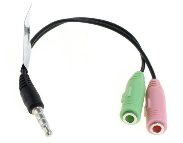 Otb Audiokabel 2X 3,5Mm Klinken-Buchse Auf 3,5Mm Klinken-Stecker Iphone-Belegung-image