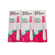 Lot of 3 First Response Pregnancy Test Kits Rapid Result 2 Tests Each