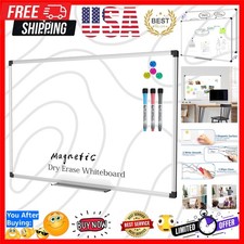 Magnetic Dry Erase Board/Whiteboard, 36 X 24 Inches Double Sided White Board,...