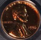1956 P Lincoln Cent, Gem Proof, PCGS PR67RD, Gorgeous Gem, Red, Mirrored!!