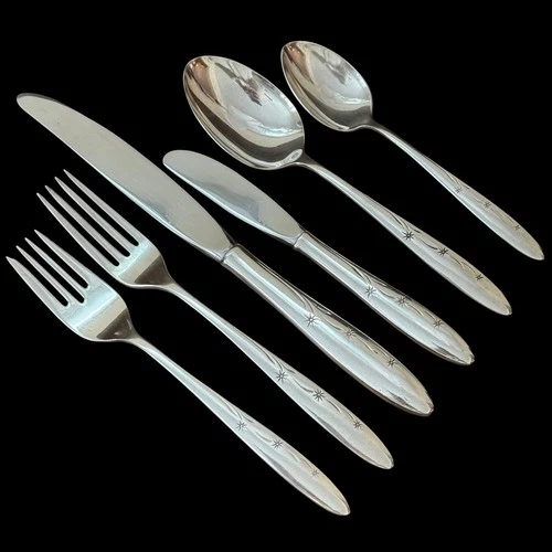 Gorham Celeste Sterling Silver 6 Piece Place Setting 278 grams TOTAL 925 Weight