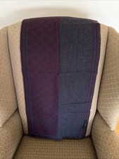 Authentic Vintage Gucci Mens Wool scarf GG Burgundy/Gray 68  L Made in Italy