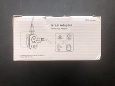 Pack Israel Power Adapter, VINTAR Israel Plug Adapter with 1 USB C,3 USB Ports
