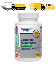 Equate Complete Multivitamin/Multimineral Supplement Tablets, Adults 50+, 125 CT
