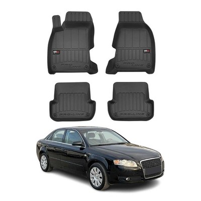 OMAC Premium Floor Mats for Audi A4 S4 A4 Quattro Sedan Wagon 2004-2008 Black