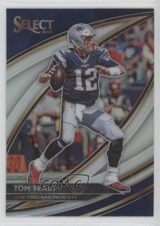 2019 Panini Select Field Level Silver Prizm Tom Brady #201 1hd2