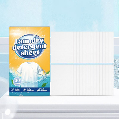 30Pc Clean People Laundry Detergent Sheets Clothing Cleaning Tablets Highly