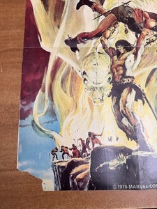 Savage Sword of Conan poster 1975 Folded 21 x 16.5 Rare