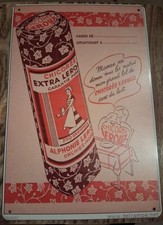 Plaque métal publicitaire Chicorée Leroux (non Émaillée)