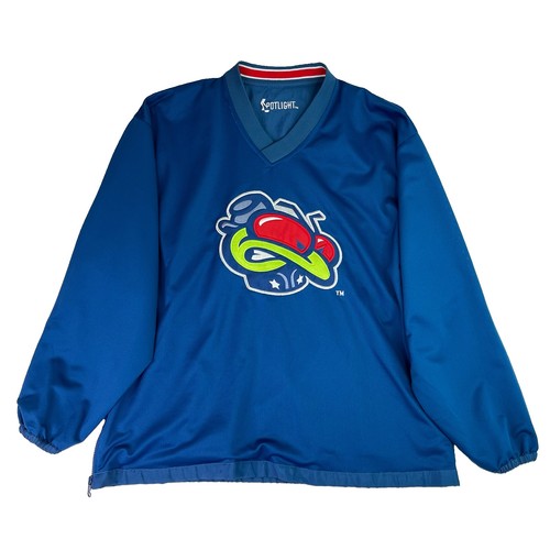 Columbus Blue Jackets STINGER Green Jersey Jacket Size Large L Spotlight
