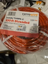Cerrowire 100 ft. 6 Gauge Red Stranded Electrical Copper THHN Wire 112-4203CR